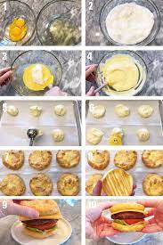 Cloud bread is actually an egg based bread, and the recipe calls for whipping egg whites up with a hand mixer until stiff peaks form. Cloud Bread For Burgers Sandwiches Healthy Recipes Blog