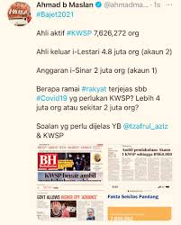 Kwsp members are encouraged to check their account balances on a regular basis. Two Million Or Four Million Mof Epf Must Explain Umno