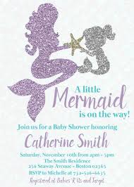Printable Purple And Teal Mermaid Invitation Mermaid Baby Shower Invitations Mermaid Baby Showers Mermaid Baby Shower Theme