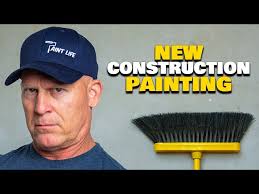 Mopping Walls Before Priming. Painting New Wallboard or Drywall. New  construction painting.