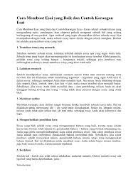 Disini penulis tidak menuliskan biografi. Essay