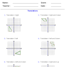 3 units right x y m y q t 4) translation: Geometry Transformations Worksheet Answers Promotiontablecovers