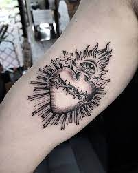 Sacredhearttattoo Hashtag On Instagram Photos And Videos Sacred Heart Tattoos Forearm Sleeve Tattoos Sacred Heart Tattoo