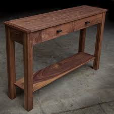 Modern Walnut Console Table 48 W X 13 D With A Little Character In The Shelf Oil And Wax Diy Wood Projects Furniture Diy Furniture Plans Shaker Furniture