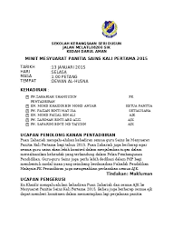 Senarai contoh minit mesyuarat terkini. 1 Pengesahan Minit Mesyuarat Yang Lalu Minit Mesyuarat Panitia Sains Kali Pertama