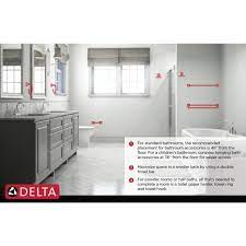 I just wish the delta company would tell you what the mounting hardware is made of. Delta Lahara Toilet Paper Holder In Stainless D73850 Ss The Home Depot