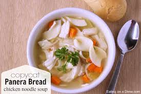 Copycat Panera Bread Chicken Noodle Soup Recipe Eating On A Dime Recipe Soup Recipes Chicken Noodle Panera Bread Chicken Noodle Soup Recipe Chicken Noodle