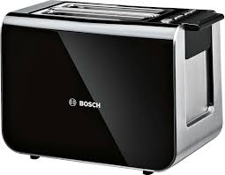 Bosch Toaster Tat8613 Schwarz Mit Bildern Schwarzer Edelstahl Toaster Toaster Schwarz