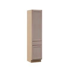 Hampton Bay Hampton Assembled 24x84x18 In Pantry Kitchen Cabinet In Unfinished Beech Kpdr2484 Uf The Home Depot