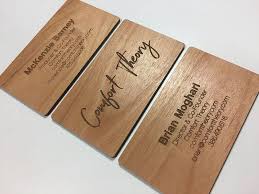 Wood Business Cards Laser Engraved On Alder Maple Or Mahagoany For A Classic Look Stan Laser Engraved Business Cards Wooden Business Card Wood Business Cards