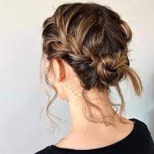 Coiffure Facile De Fetes Coiffure Facile Chignon Cheveux Mi Long Cheveux Courts Tuto