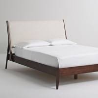 Inspired by popular retailer west elm, it has a glam meets mid century modern aesthetic. Wright Upholstered Bed