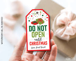 Do Not Open Until Christmas, Printable Christmas Gift Tags, Instant  Download Editable Template – Scrap Bits