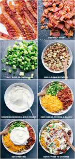 Toss the potatoes in the dressing and toss in the watercress and bacon. Ranch Potato Salad 2 Ingredient Dressing Chelsea S Messy Apron