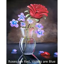 Roses are Red, Violets are Blue — Michelle the Painter