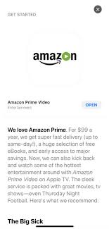On apple tv 4k and apple tv hd, the app store should appear in its standard position on the top bar of the home screen. Apple Accidentally Promotes Amazon Prime Video For Apple Tv In App Store Launch Could Be Imminent Updated Macrumors