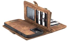 Caseme Iphone 12 Pro Zipper Wallet Magnetic Case Coffee In 2020 Zipper Wallet Leather Wallet Case Case