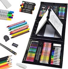 Complete drawing course from beginner to advanced. Amazon Com Sunnyglade 185 Pieces Double Sided Trifold Easel Art Set Drawing Art Box With Oil Pastels Crayons Colored Pencils Markers Paint Brush Watercolor Cakes Sketch Pad