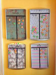 Crafty Mama Cute Chore Charts Made From Cookie Sheets