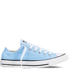 Chuck Taylor Fresh Colors Blue Sky Low Top Chuck Taylors Baby Blue Converse Sneakers Blue