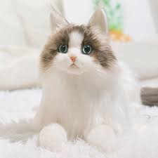 Realistic plush cat new arrivals