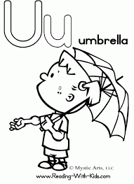 Select minimum margins if you have trouble fitting the template on one page or review print help. Letter U Coloring Page Coloring Home