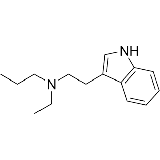 Chemical structure of EPT (Ethylpropyltryptamine), AI generated
