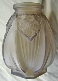 Superbe Vase Verre Fume Presse Moule Signe Muller Freres Art Deco Parfait Etat Art Deco Vases Antique Vase Black Vase