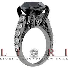 Black On Pinterest Black Diamond Ring Engagement Black Diamond Ring Black Diamond Engagement