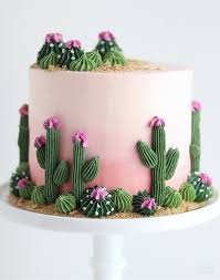 Repeat the process until all edges are done. A Cactus Cake With Major Desert Vibes Sugar Sparrow