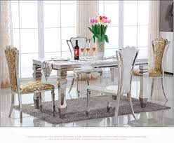30 white mdf extendable dining table with stainless steel. Marble Top Dining Table And Chair Dining Room Set Stainless Steel Dining Table Set Table Settings Wedding Set Table Pvctabl Aliexpress