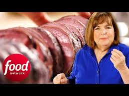 If your butcher didn't already tie the roast for you, this is the time to do it:. Ina Garten Cooks A Delicious Filet Of Beef With Mustard Mayo Barefoot Contessa Back To Basics Toast Fried