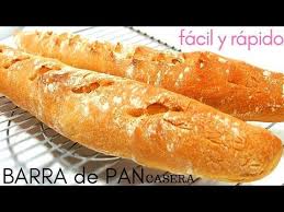 Barras De Pan Casero En 90 Minutos Frances Sin Masa Madre Youtube Barra De Pan Pan Casero Pan Casero Receta