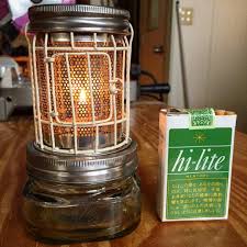 いつも作業場を暖めてくれる石油ストーブに敬意を表して ミニ石油ストーブ型オイルランプ ダイソーとセリアで大体の形は作れますよ 自作 オイルランプ ランプ ランタン オイルランタン katsuya9696 diy home decor home diy diy