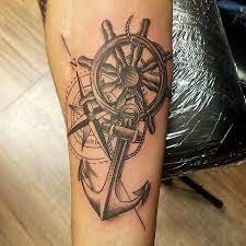 The best compass tattoo designs, ideas and images with meaning and drawings. Did This On Lastnight Tattoos Anchortattoo Compasstattoo Bandgtattoo Guyswithtattoos Tattooartist Bishopr Tattoos For Guys Hand Tattoos Pirate Tattoo