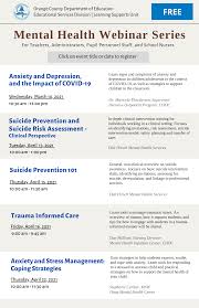 Mental Health Webinar Series