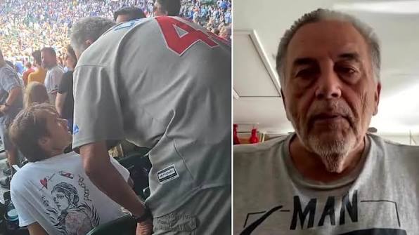 Older baseball fan breaks silence after going viral for slapping young man who didn't stand for national anthem
