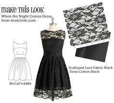 Via Make This Look When The Night Comes Dress From Modcloth Com Used Mccall S Pattern 6466 With Overlay Of Scallop Sewing Dresses Dress Patterns Diy Dress