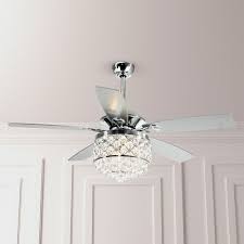 The exeter ceiling fan by hunter fans offers a sleek and elegant accent while providing soothing airflow and light for the room. 52 Crystal Ceiling Fan Light Remote Control 4 Lights Reversible Fan Chandelier Ebay