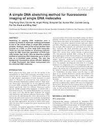 I have seen things like landcape in latex, but this just formats the text so that it's printed landscape, i want the actual page to be rotated 90 degrees. Pdf A Simple Dna Stretching Method For Fluorescence Imaging Of Single Dna Molecules
