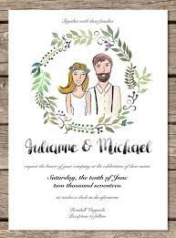 Wedding Invitation Printable Template Custom Illustrated Hipster Weddin Illustrated Wedding Invitations Hipster Wedding Wedding Invitations Printable Templates