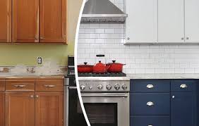 Change the look of a kitchen, and save money, by simply altering the colour of cabinets. Cabinet Color Change N Hance Salem