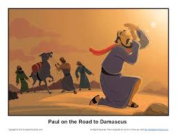 The road to damascus | bible activity for kids. Paul On The Road To Damascus Story Illustration