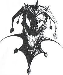Amazing grey ink evil jester tattoo design. Jester Tattoos Designs Ideas Page 82 Demon Drawings Jester Tattoo Drawings