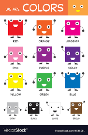 kids basic colors chart