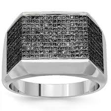 Black And White Diamond Ring 14k White Gold Mens Black Diamond Pinky Ring 0 75 Ctw Avianne Co Jewelry Mens Black Diamond Rings Mens Rings Wedding Diamond Black Diamond Ring