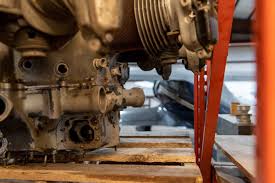 The coffee table has been built with the propeller shaft extending through the middle at the top, and it has a glass surface mounted to alloy legs that attach to the cylinder heads. Radial Engines Ltd Restores Wwii Planes Edmond Business