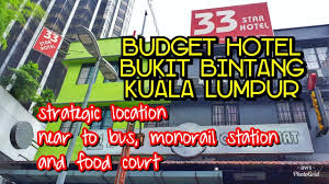 Kamu bisa memilih hotel murah dekat bandara kuala lumpur di hari terakhir liburanmu di malaysia. Hotel Budget Murah Di Kuala Lumpur 33 Star Hotel Bukit Bintang Youtube