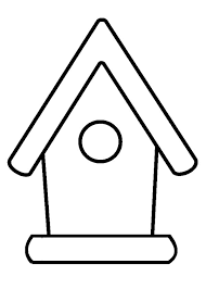 We recommend printing our coloring pages on standard letter size paper format. Bird House Outline Coloring Pages Best Place To Color House Outline House Colouring Pages Coloring Pages