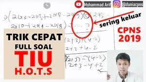 Check spelling or type a new query. Soal Tiu Hots Cpns 2019 Paling Sering Keluar Full Pembahasan Tes Intelegensi Umum Youtube